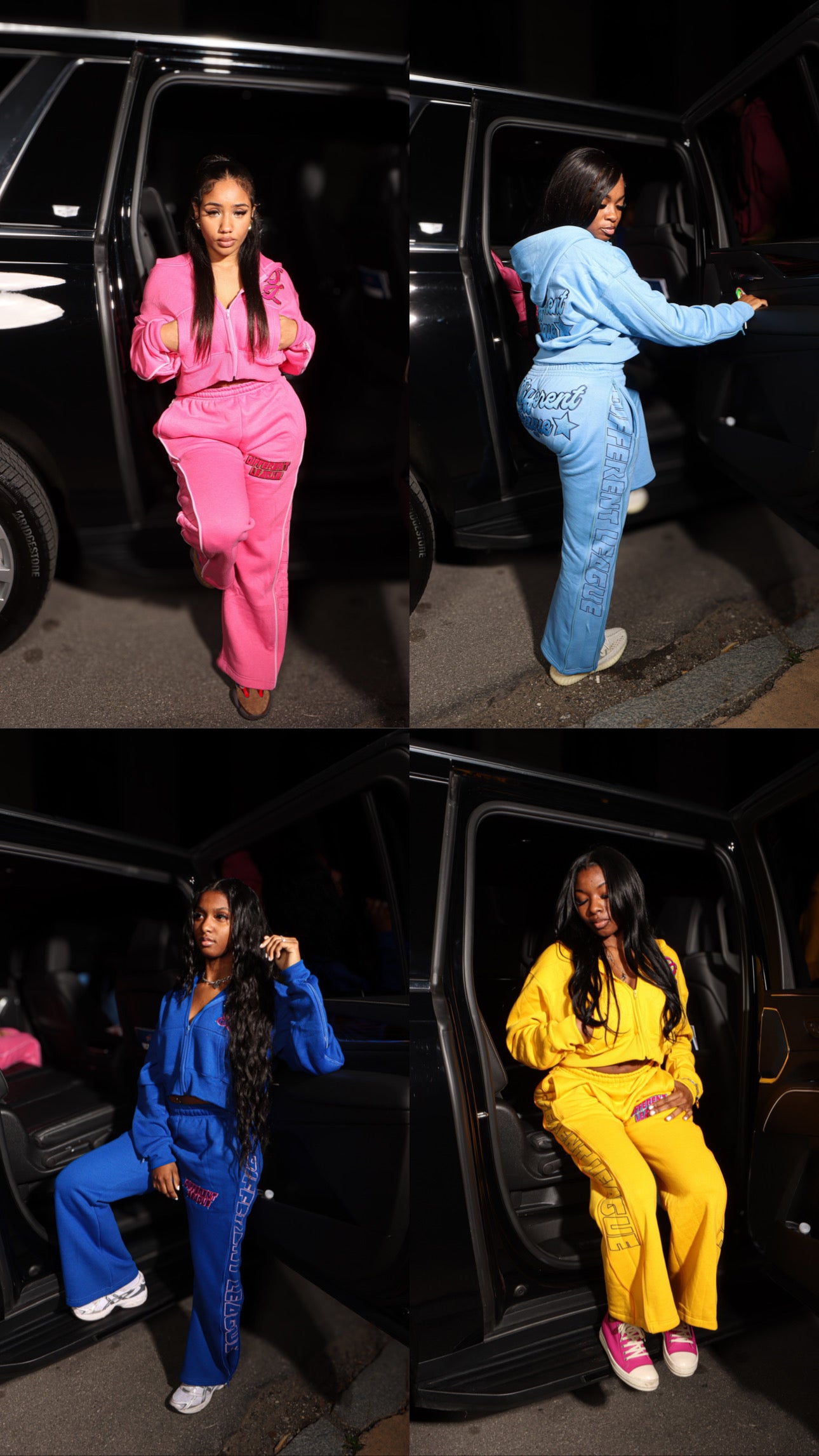 Women’s Rhinestone Sweatsuit Set